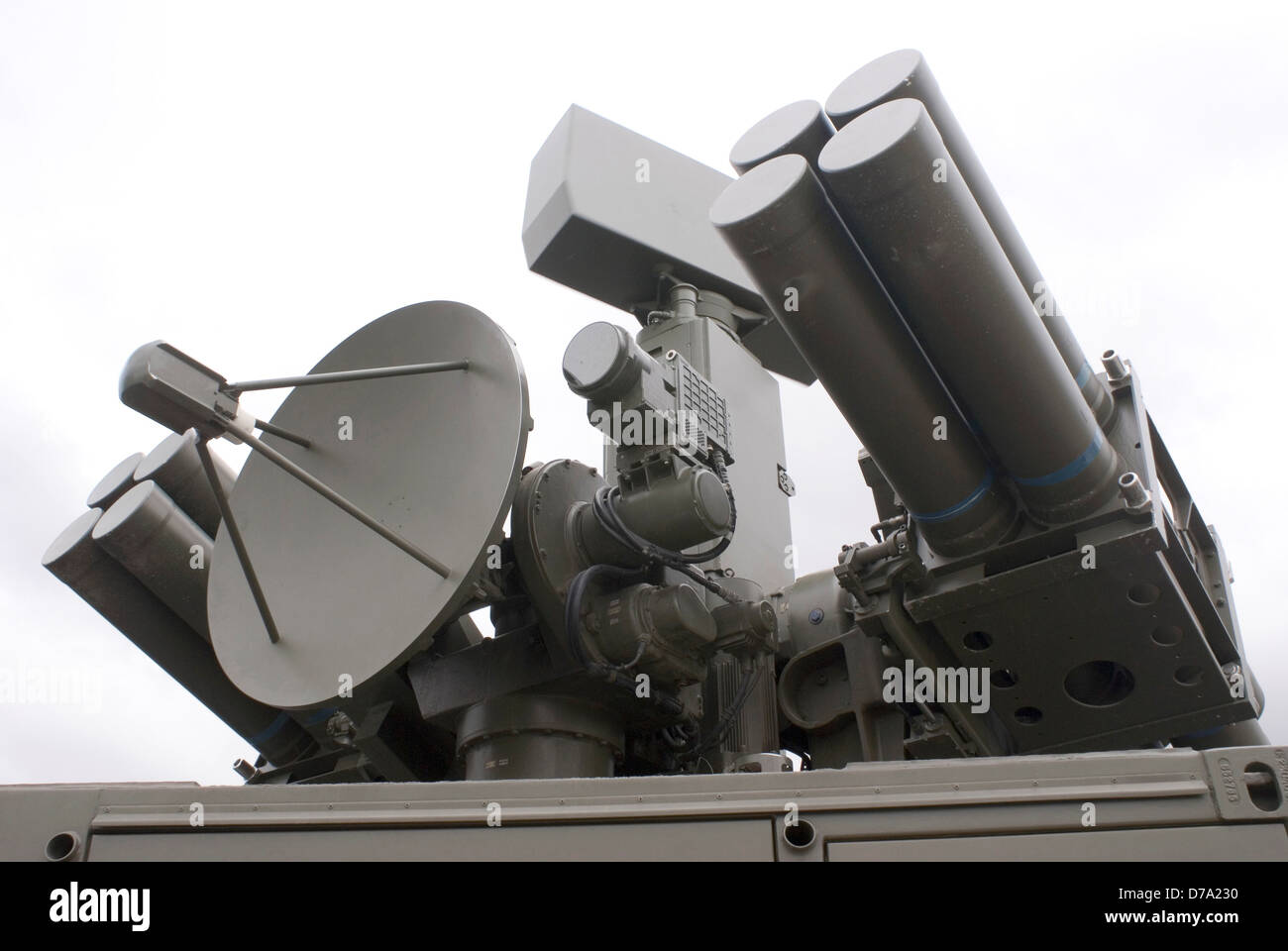Radarguided rocket launcher Stock Photo Alamy