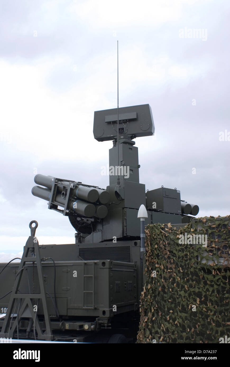 Radarguided rocket launcher Stock Photo Alamy