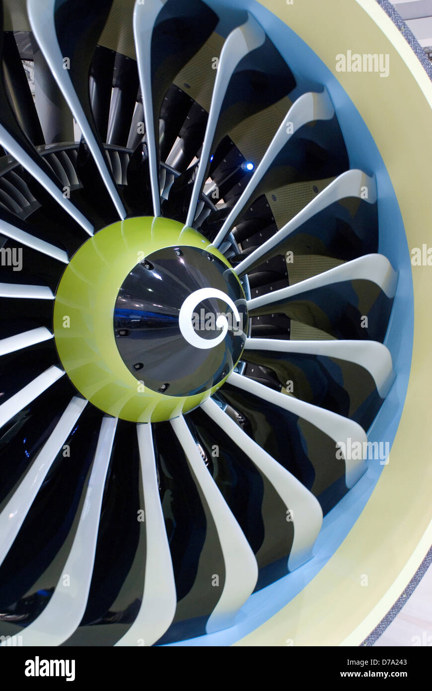 Aircraft engine fan Stock Photo Alamy