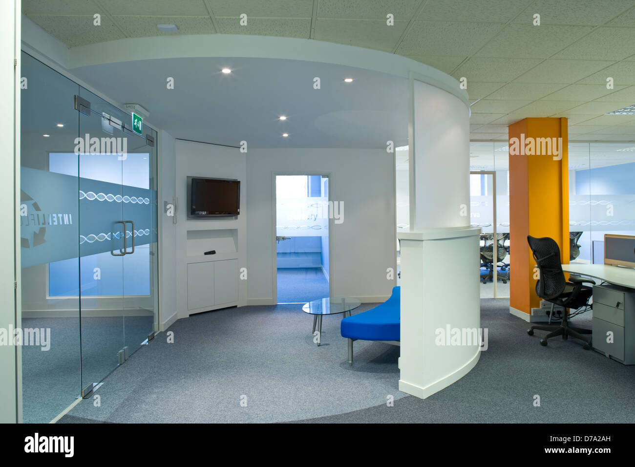 office interior reception waiting area Stock Photo