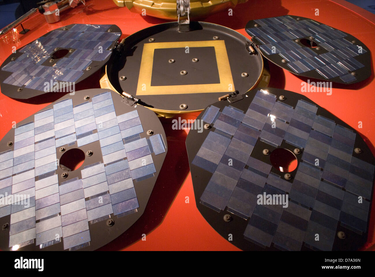 UK London Science Museum Engineering model Beagle 2 Mars spacecraft