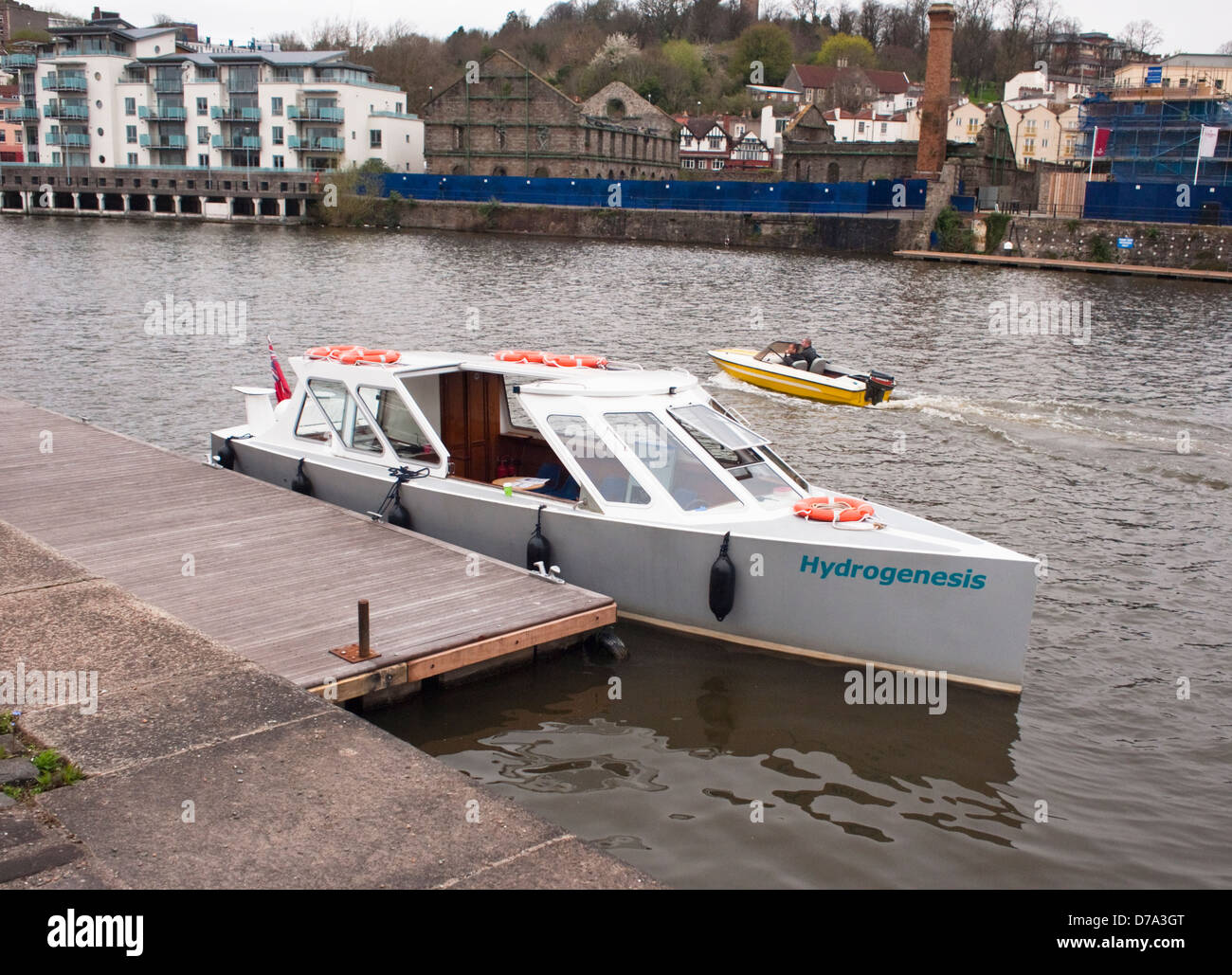 Hydrogenesis, a hydrogen fuel cell powered ferry boat in Bristol Stock