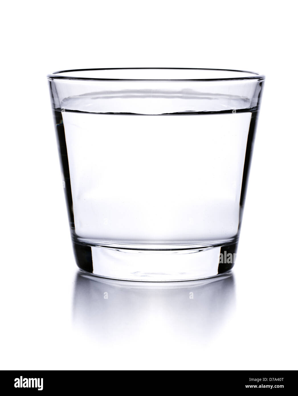 glass of water on white background Stock Photo