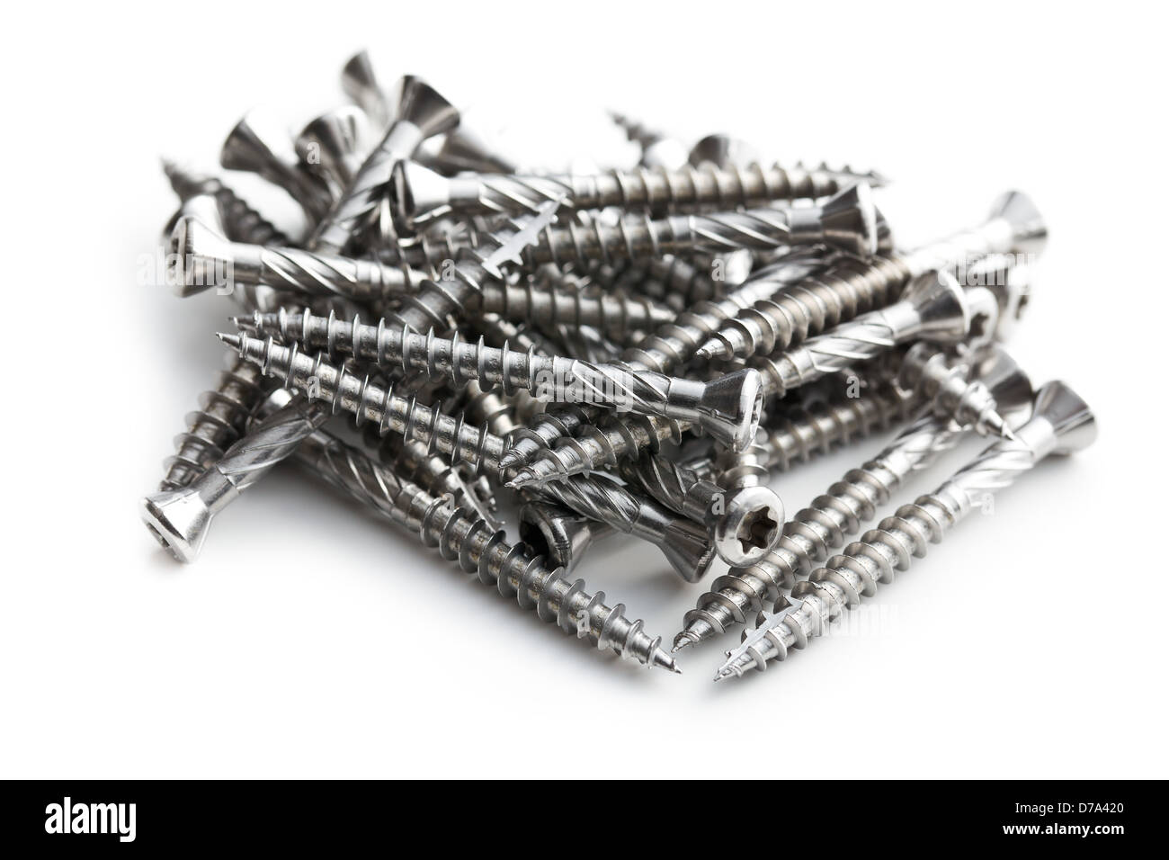 the special screws into hardwood Stock Photo Alamy