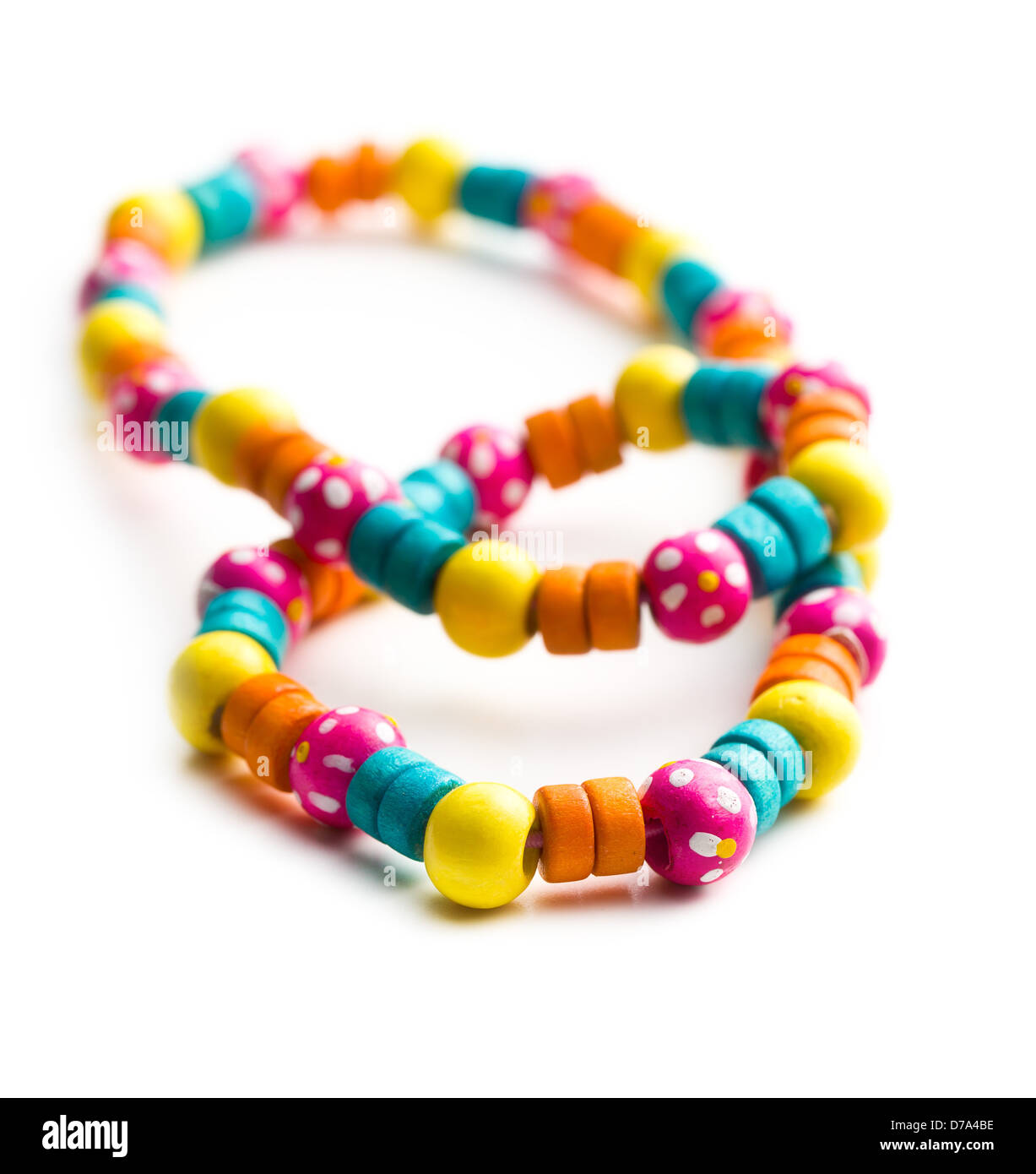 Wooden Beads On A String Making A Colorful Toy Necklace Stock Photo,  Picture and Royalty Free Image. Image 26229227.