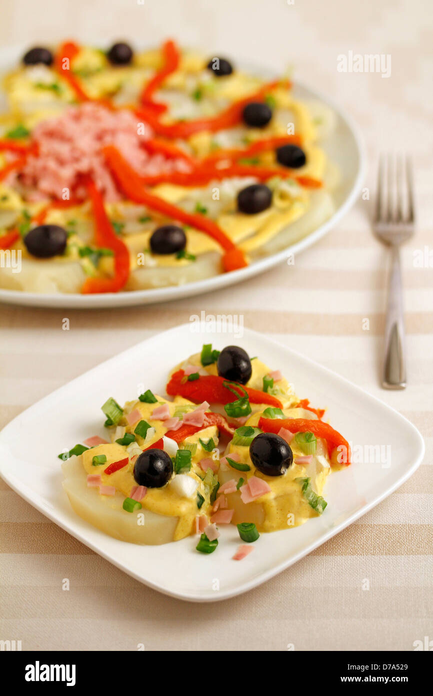 Potato salad preparation on hi-res stock photography and images - Alamy