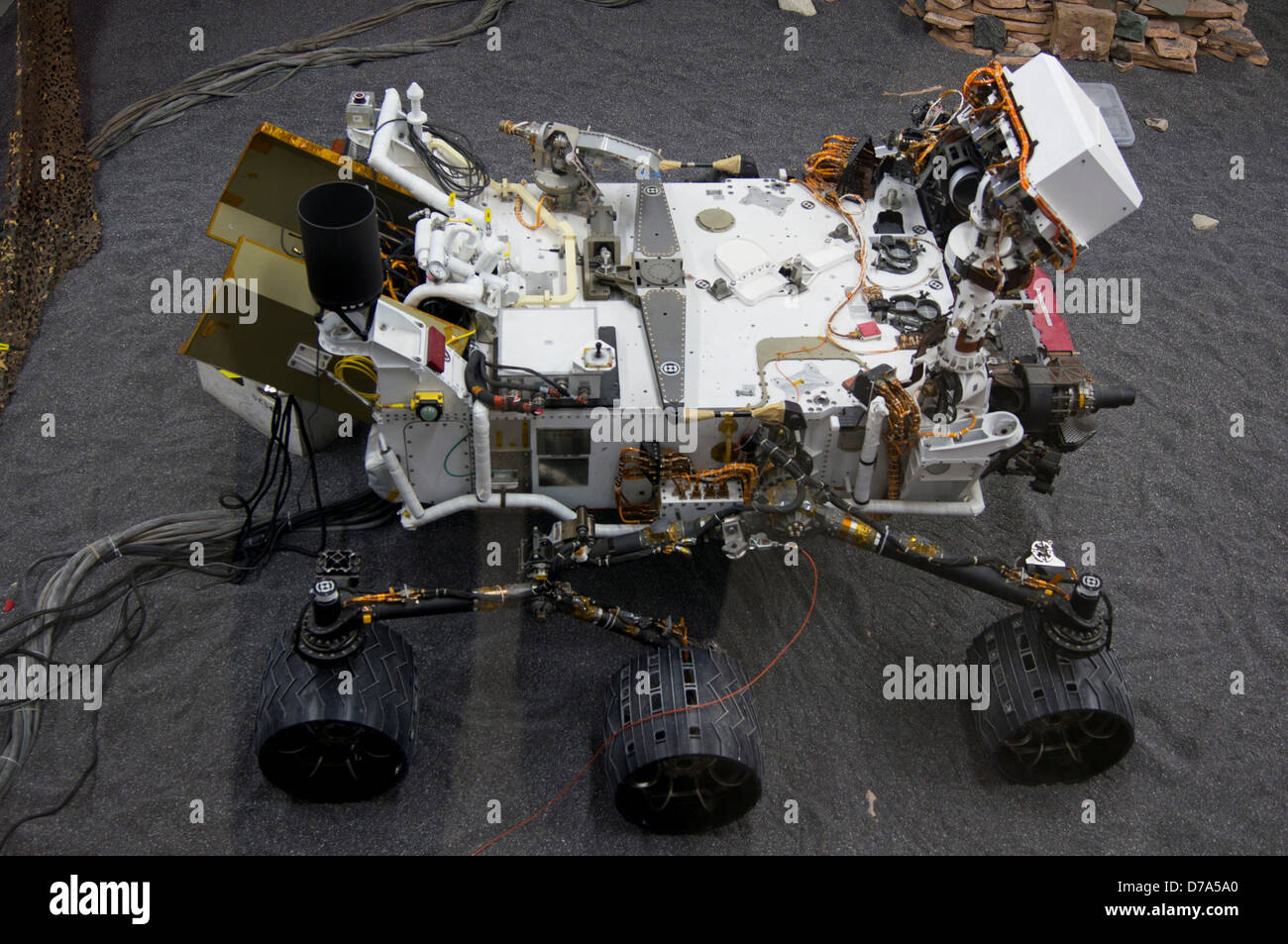 USA California Los Angeles Pasadena Jet Propulsion Laboratory Curiosity engineering model Stock Photo