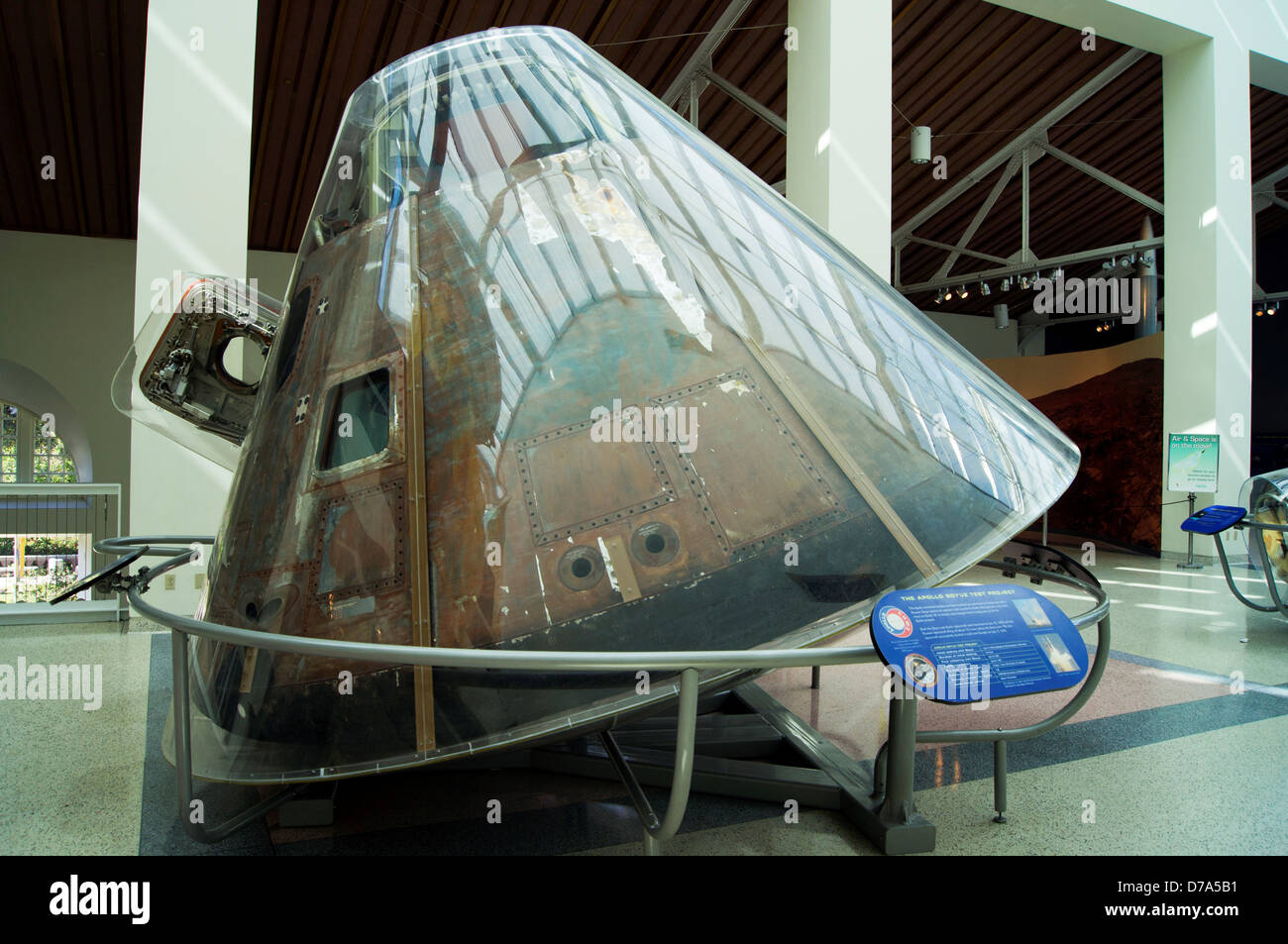USA California Los Angeles California Science Center Apollo 18 capsule