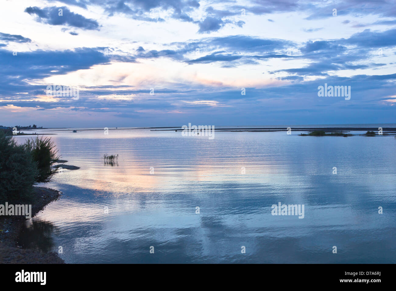 sea sunset Stock Photo