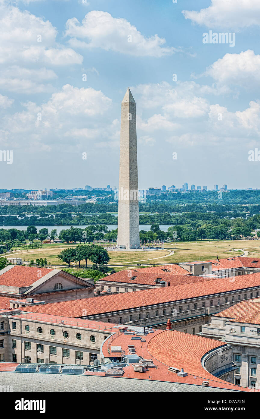 Washington Monument , Washington DC. Stock Photo