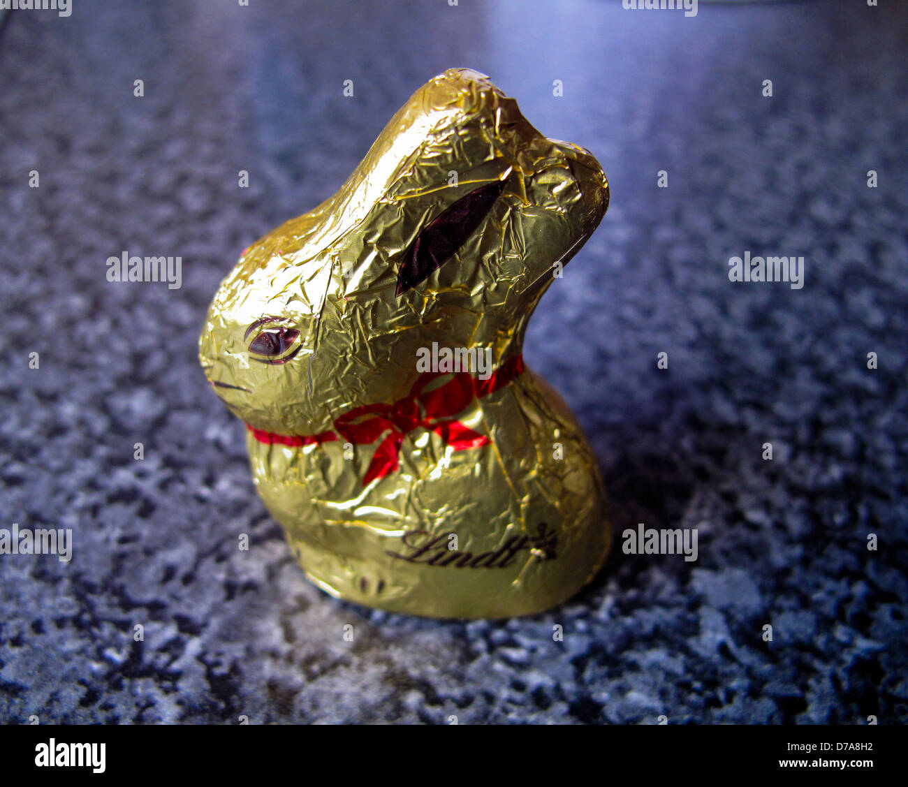Lindt chocolate Easter Bunny Stock Photo