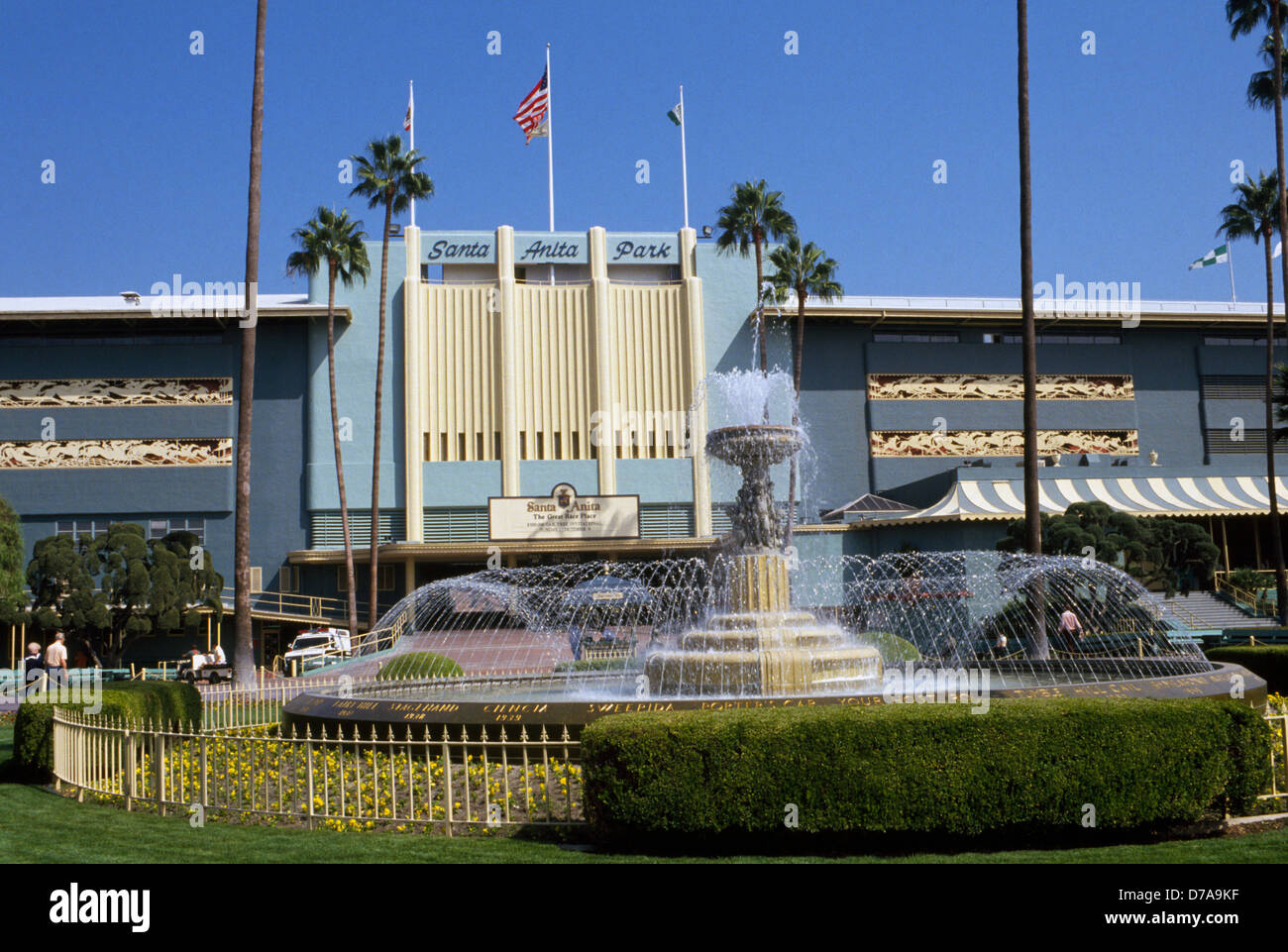 The artdeco Santa Anita Park opened in 1934 in Arcadia near Los