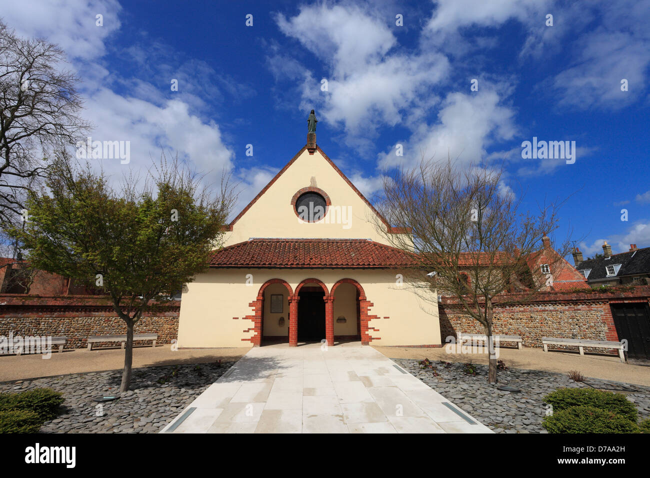 The Anglican Shrine church of Our Lady of Walsingham, Little Walsingham, Norfolk. Stock Photo