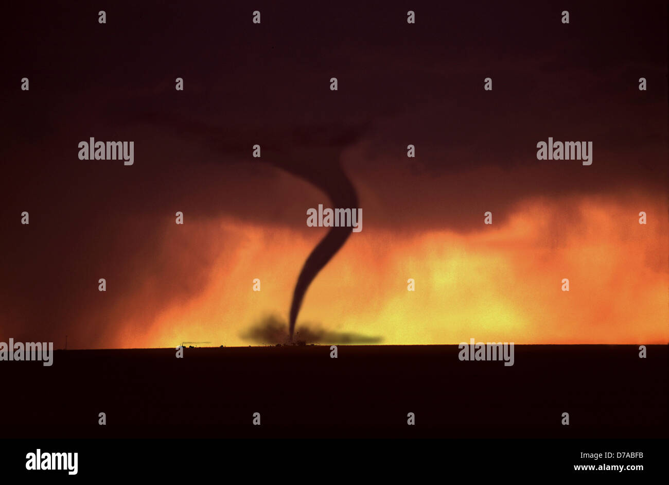 Tornado at sunset Stock Photo - Alamy