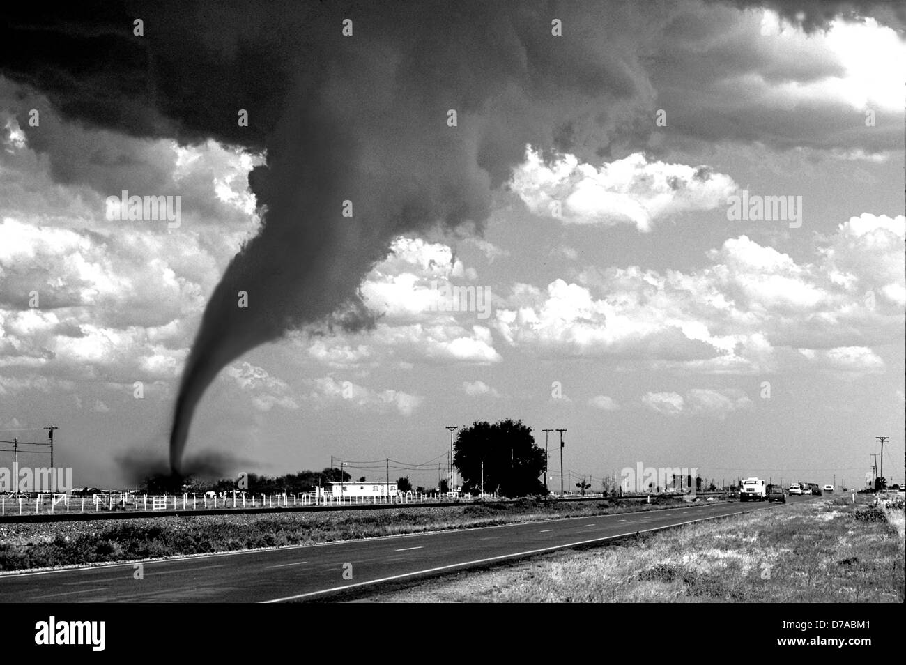 Destructive tornado in New Mexico illustration Stock Photo Alamy