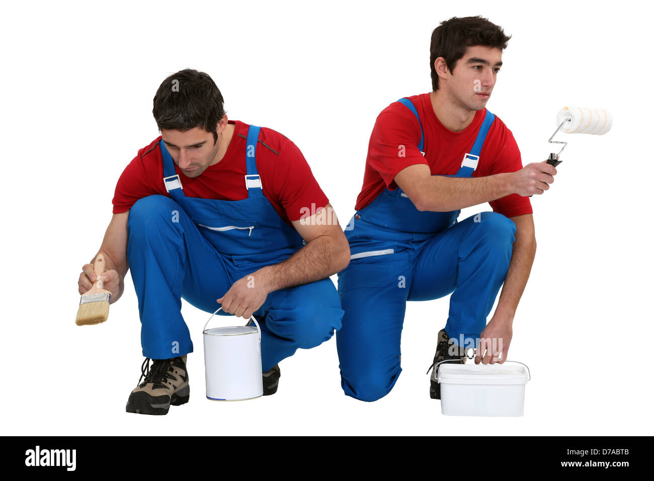 Decorating team Stock Photo Alamy