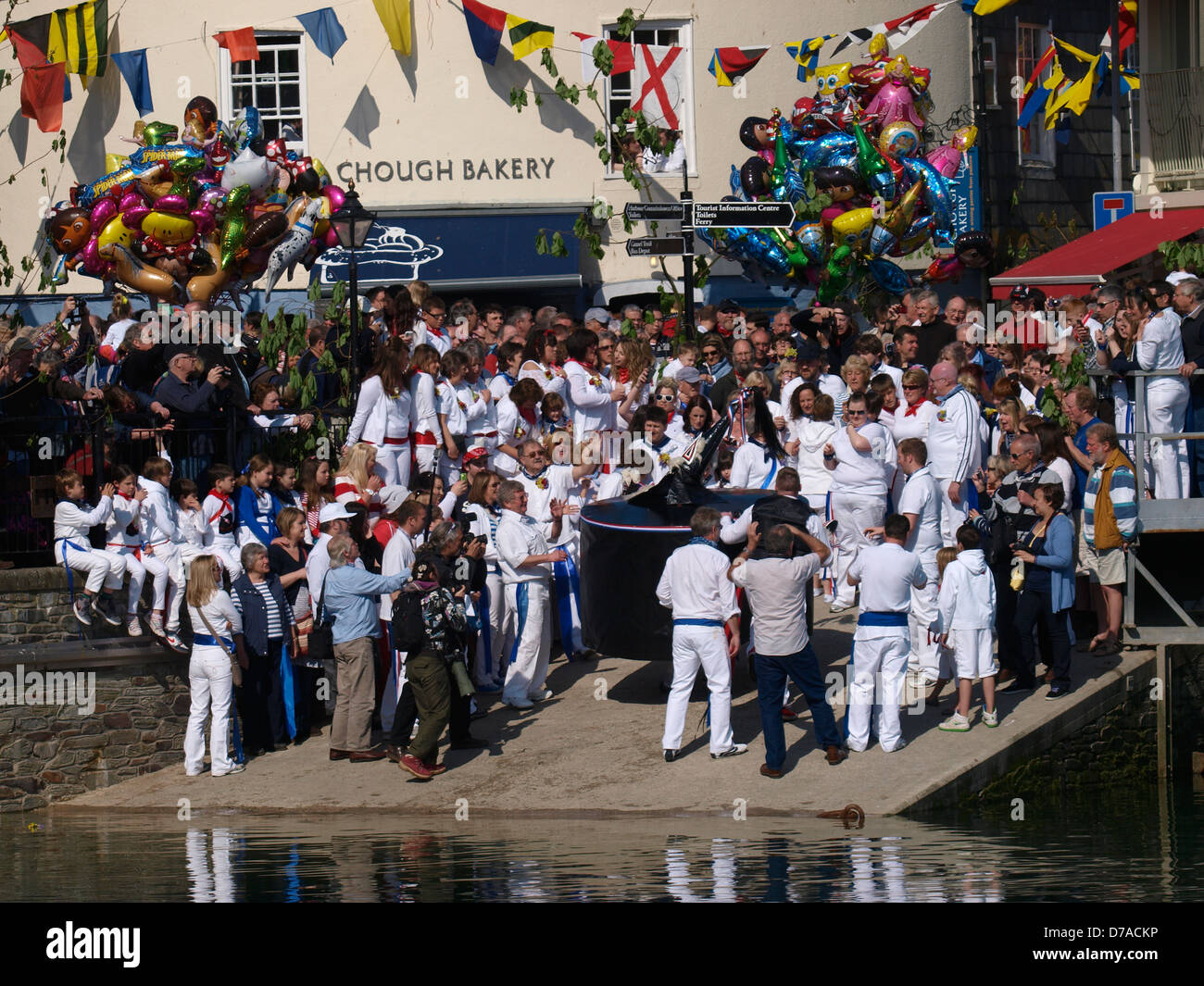 Padstow May Day 'Obby 'Oss Day Festival, Cornwall, UK 2013 Stock Photo