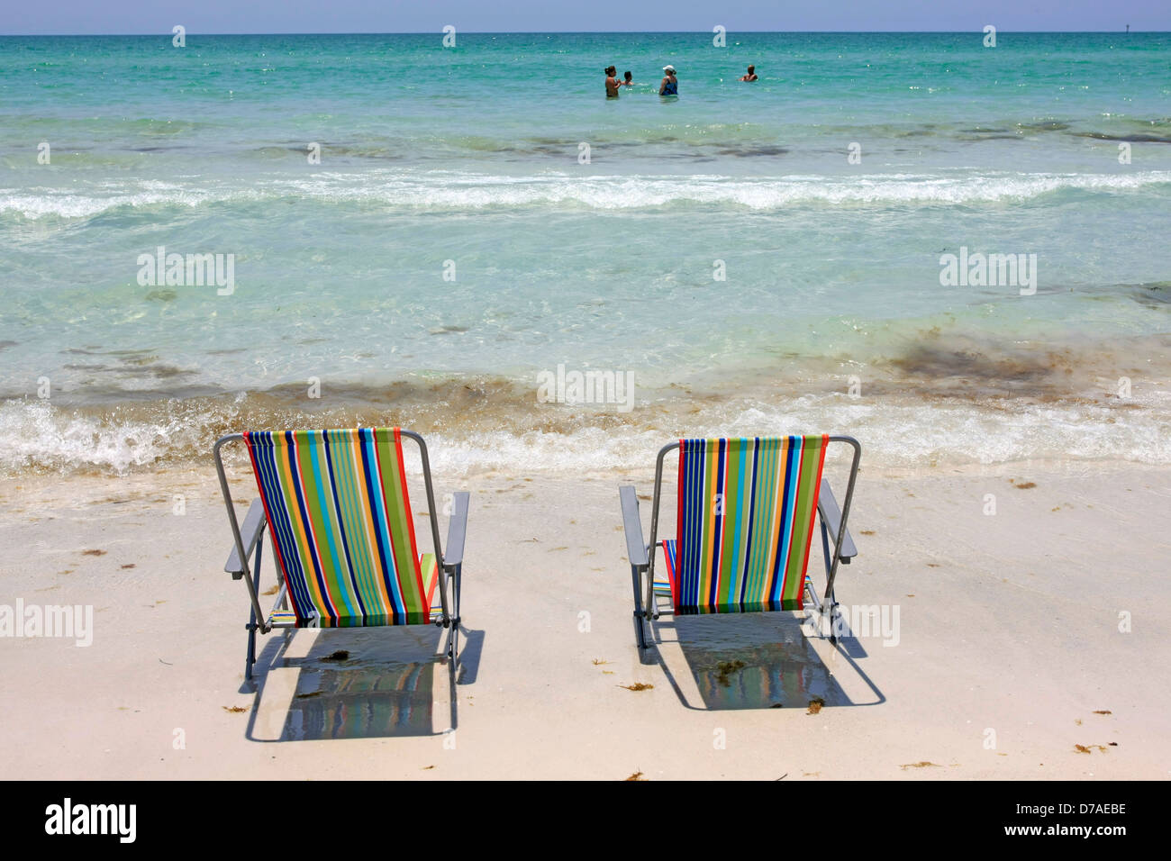 Empty chairs on seashore hi-res stock photography and images - Alamy