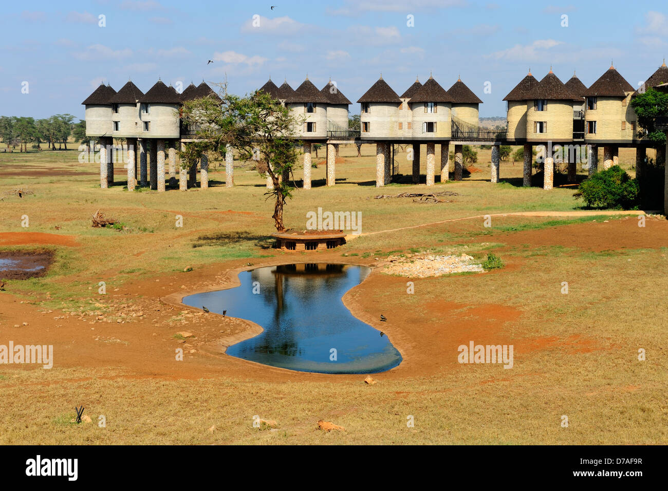 Sarova Salt Lick Lodge in Taita Hills Game Reserve, Kenya, East Africa Stock Photo