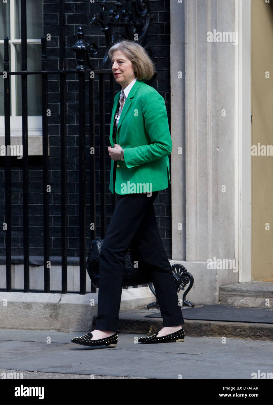 Theresa May,Home secretary, leaves the Cabinet Meeting,Downing Street,London Stock Photo