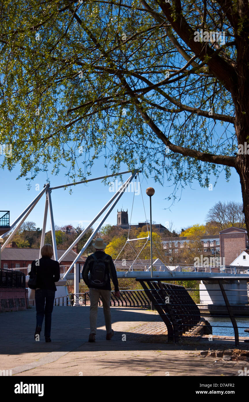 Norwich Riverside Bridge Lady Julian Bridge riverside Norwich Stock Photo - Alamy