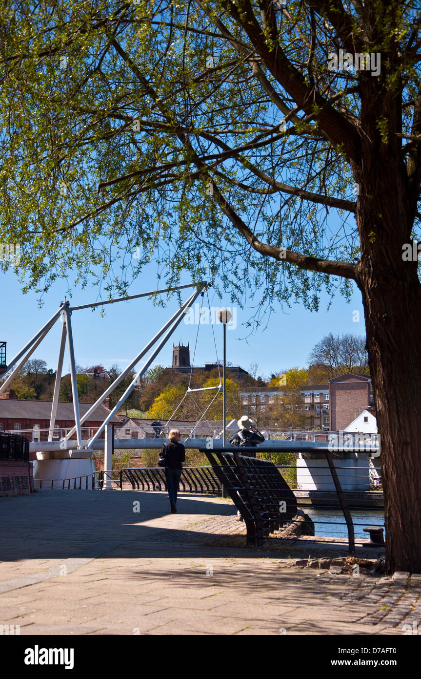 Norwich Riverside Bridge Lady Julian Bridge riverside Norwich Stock Photo - Alamy