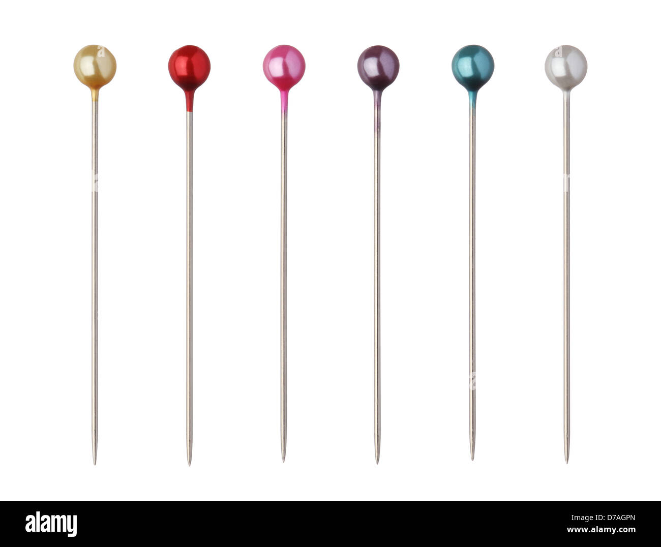 Colored Round Head Pins Stock Photos - Free & Royalty-Free Stock