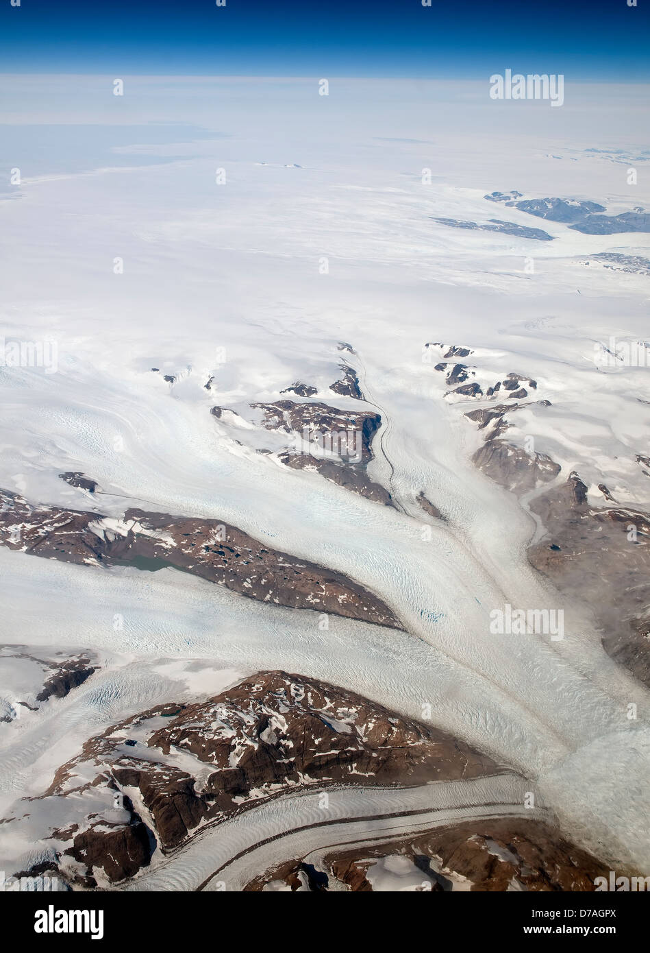 Greenland Glaciers Stock Photo
