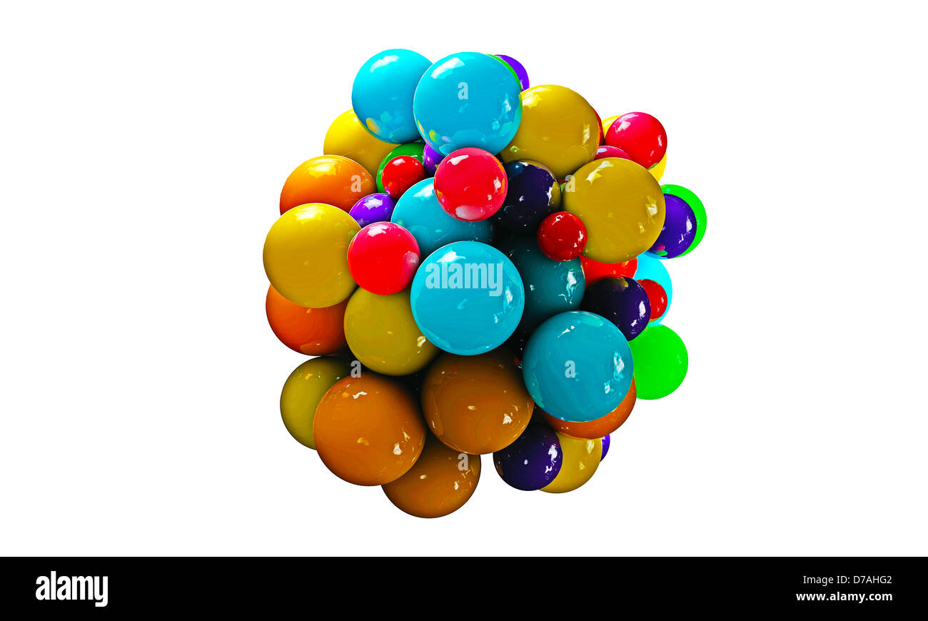 abstract spheres isolated on white background Stock Photo - Alamy