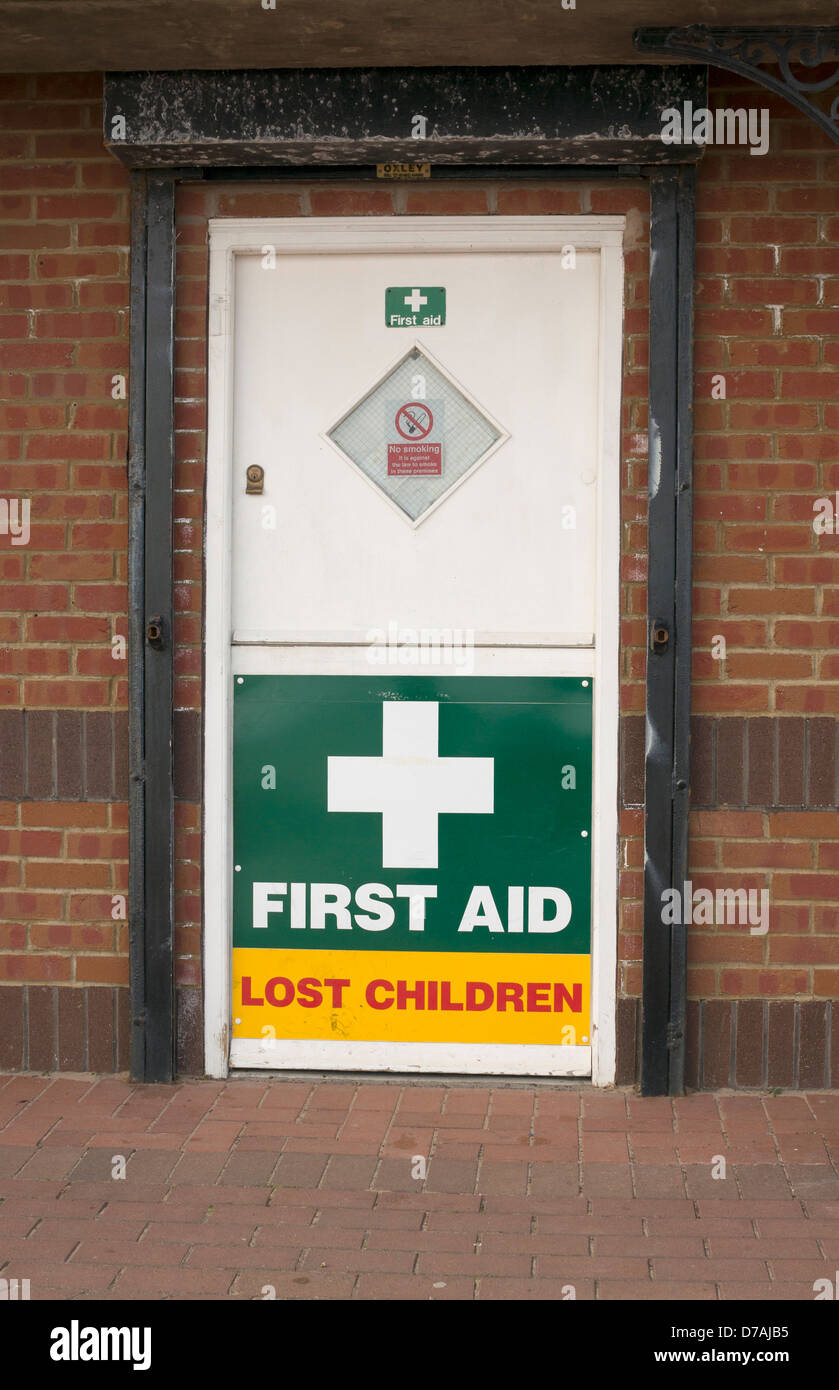 First aid center Bridlington UK Stock Photo Alamy