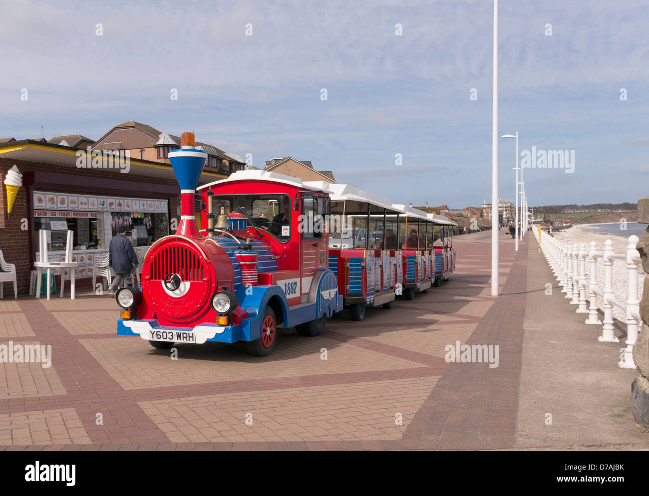 Bridlington land train Stock Photo