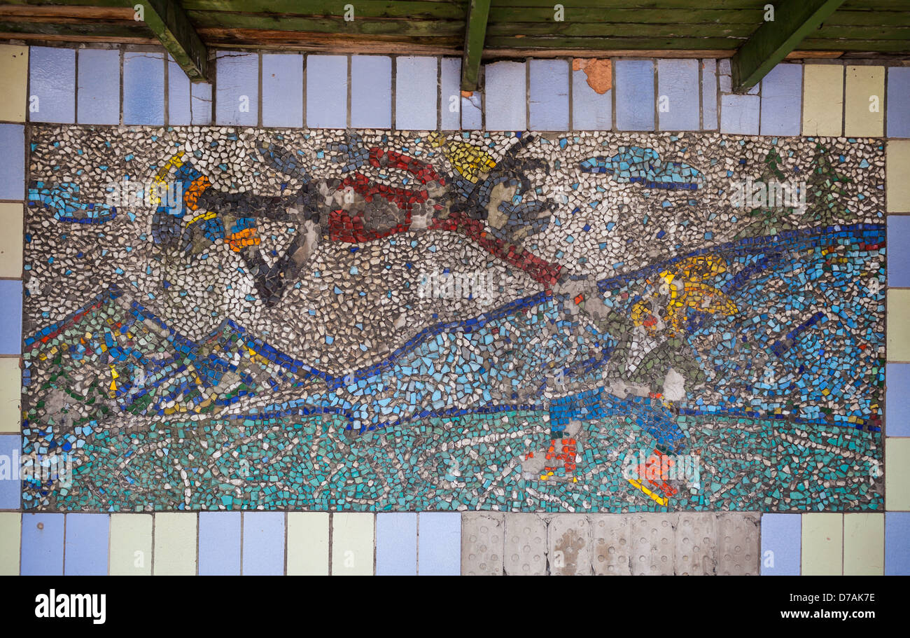 Ukraine kindergarten outdoors Stock Photo