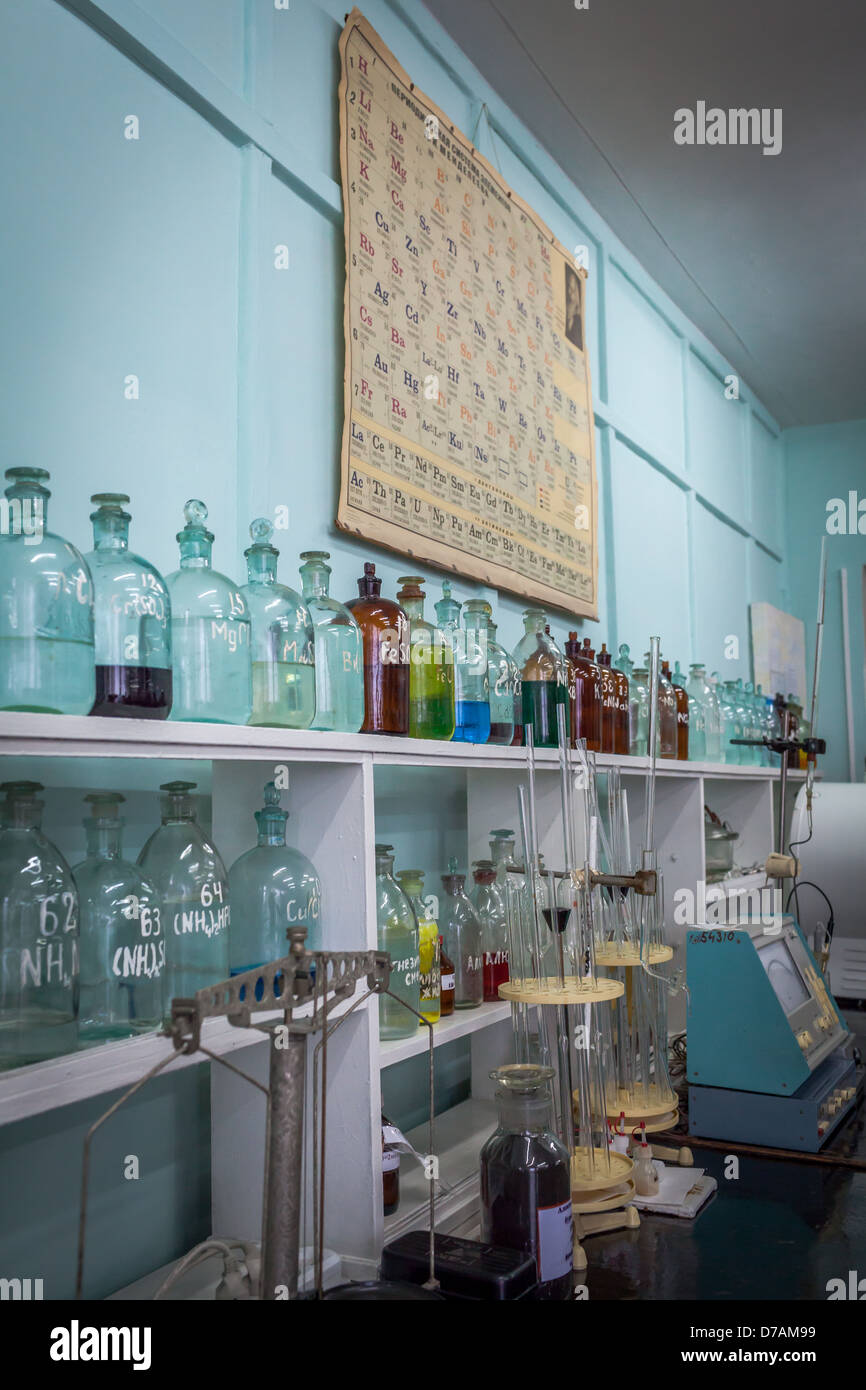 Old chemical laboratory Stock Photo