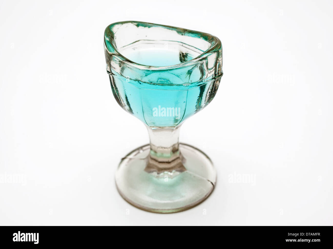 An antique eye wash glass Stock Photo Alamy