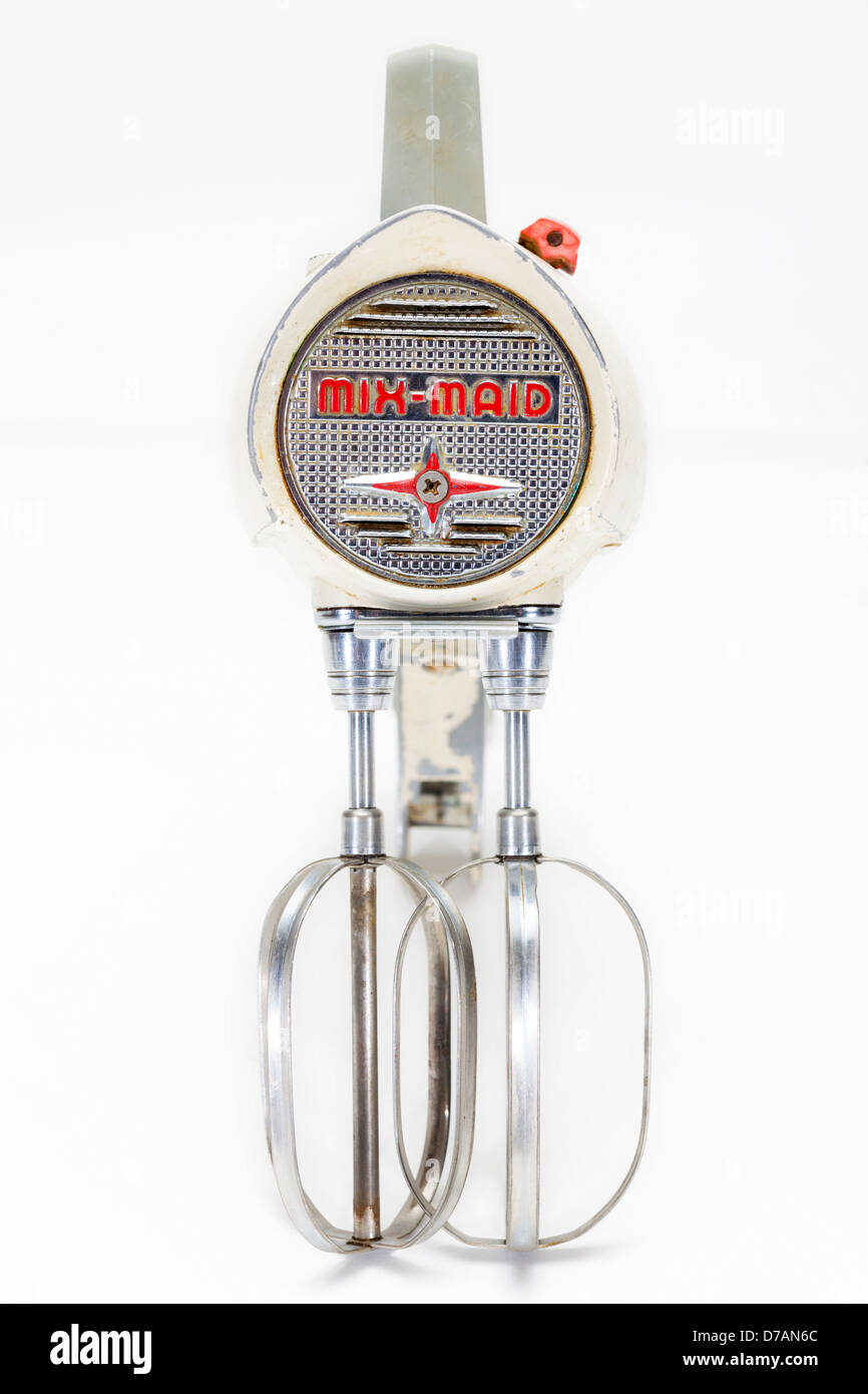 Antique Kitchen Mixer with two 2 beaters Stock Photo - Alamy