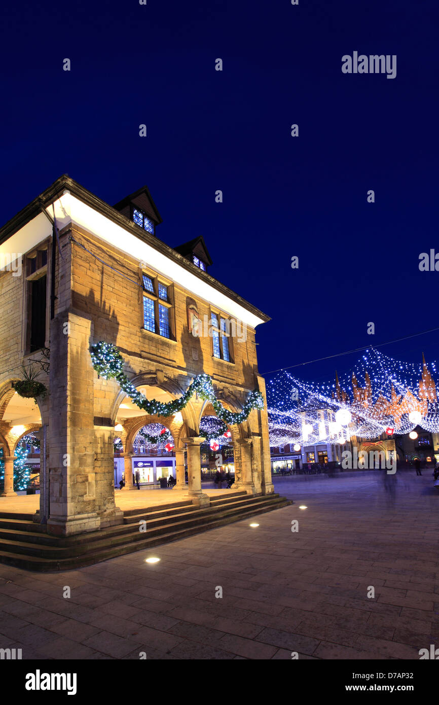 The Christmas lights decorations, the Guildhall, Cathedral Square