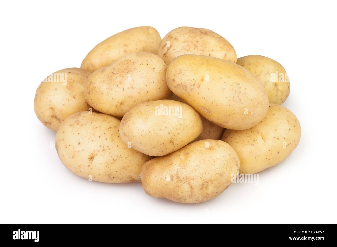 potato new on white background Stock Photo