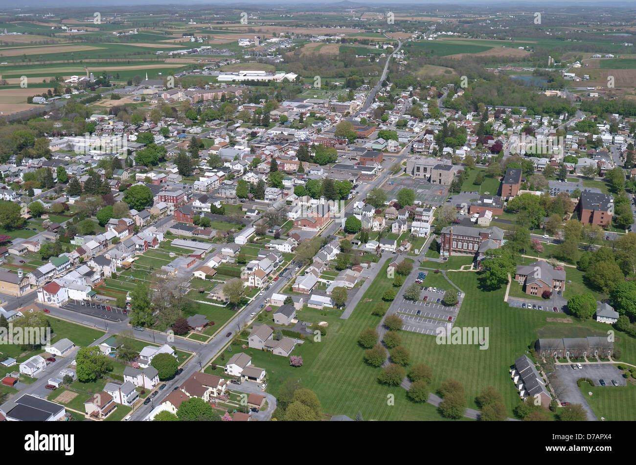 Aerial view of Myerstown, Pennsylvania Stock Photo Alamy