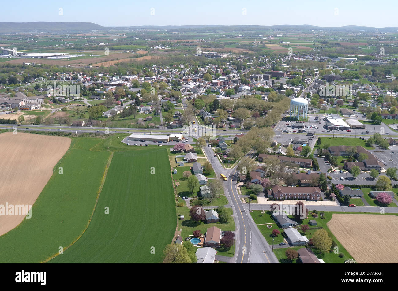 Aerial view of Myerstown, Pennsylvania Stock Photo Alamy