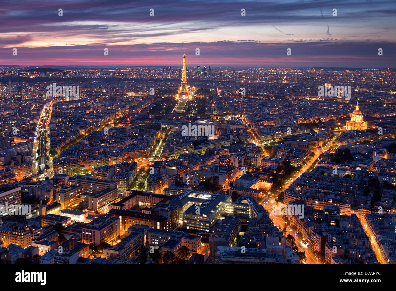 Paris at night Stock Photo