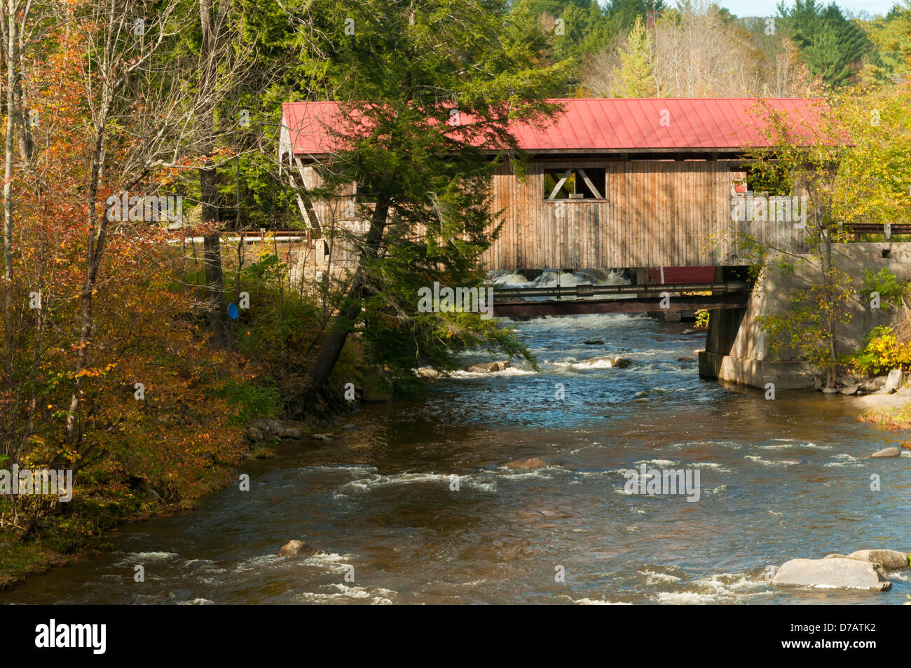 Power House Covered Bridge, Johnson, Vermont, USA Stock Photo Alamy