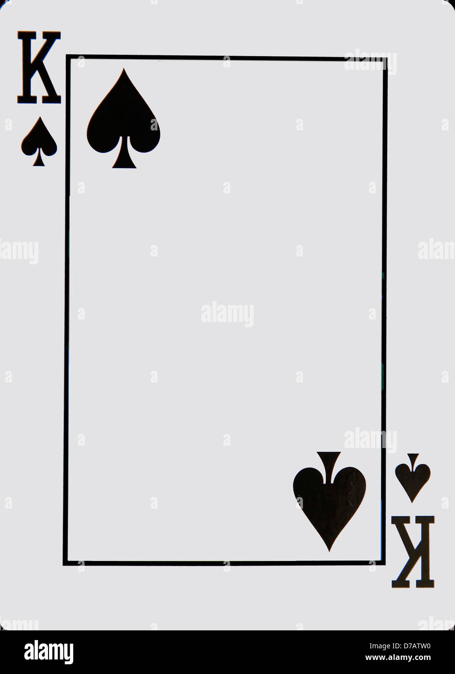 African King Of Spades Playing Card