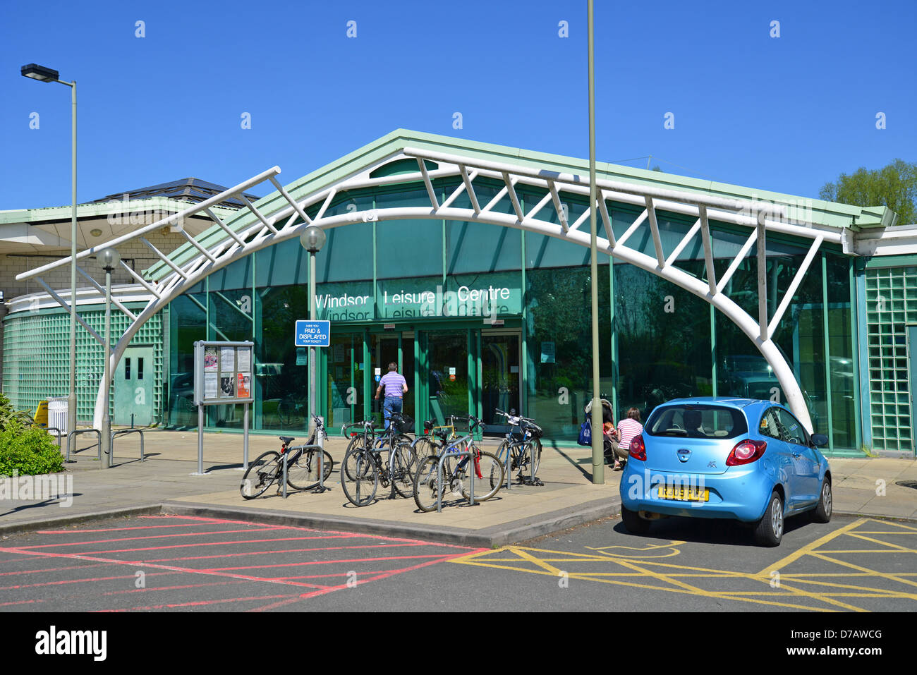 Entrance to Windsor Leisure Centre, Clewer Mead, Stovell Road, Windsor
