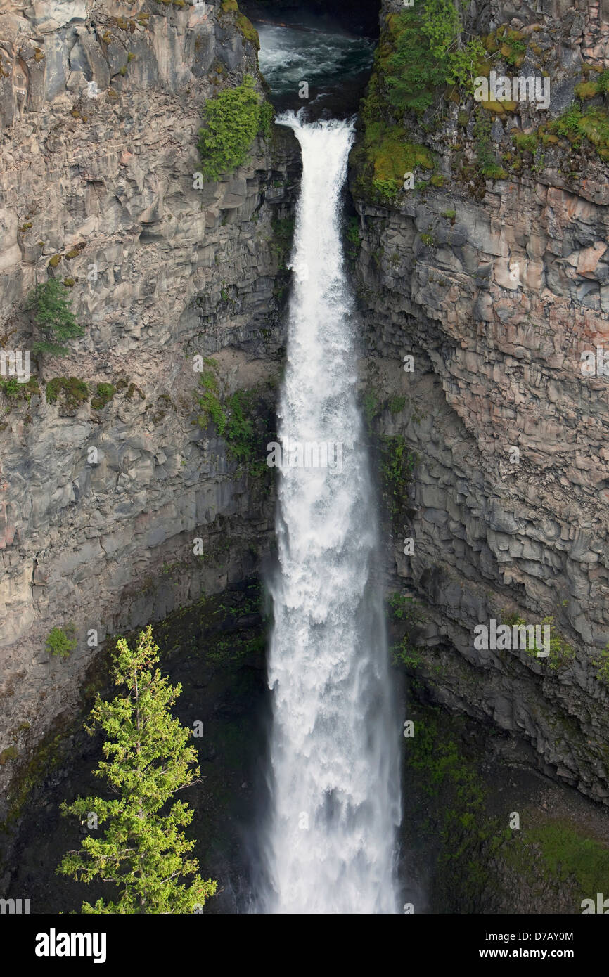Spahats falls in wells gray provincial park; clearwater british columbia canada Stock Photo