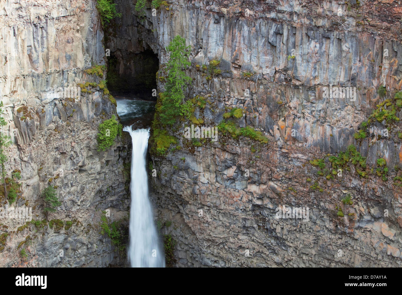 Spahats falls in wells gray provincial park; clearwater british columbia canada Stock Photo