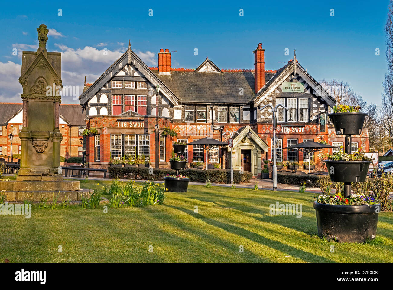 The Swan public house at Winwick Stock Photo Alamy