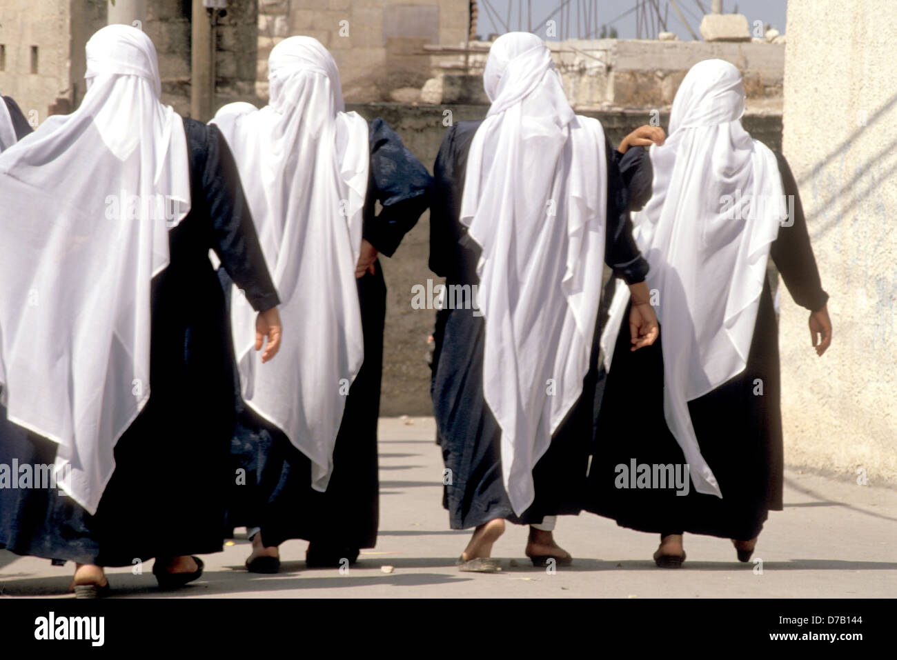 Druze Women in kfar julis Stock Photo