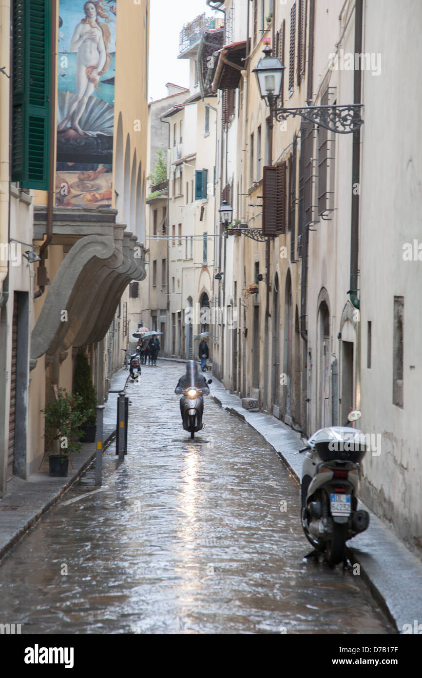 Maggio Street in Florence; Italy Stock Photo