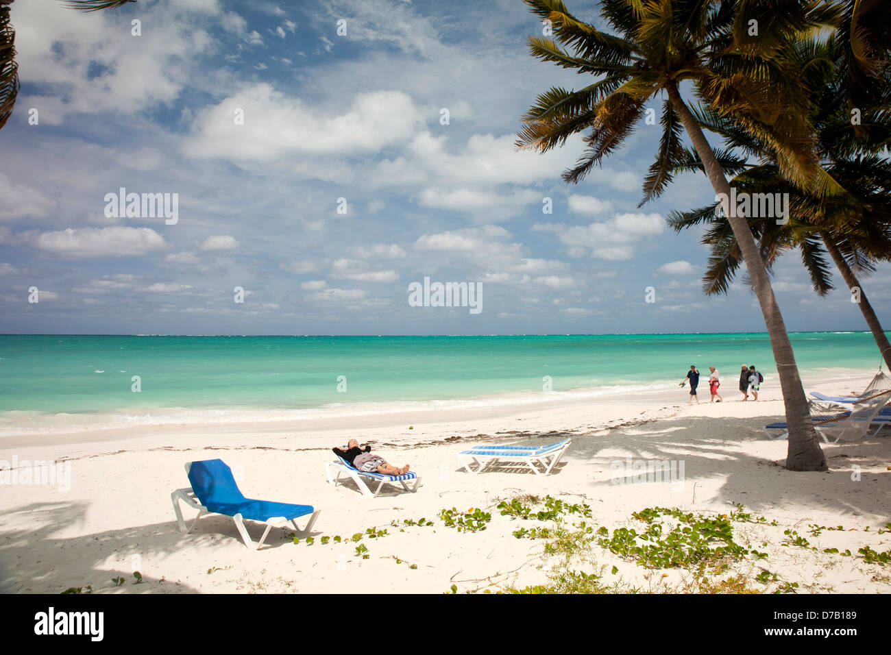 at the beach of the island Cayo Levisa, Pinar del Rio, Cuba, Caribbean  Stock Photo