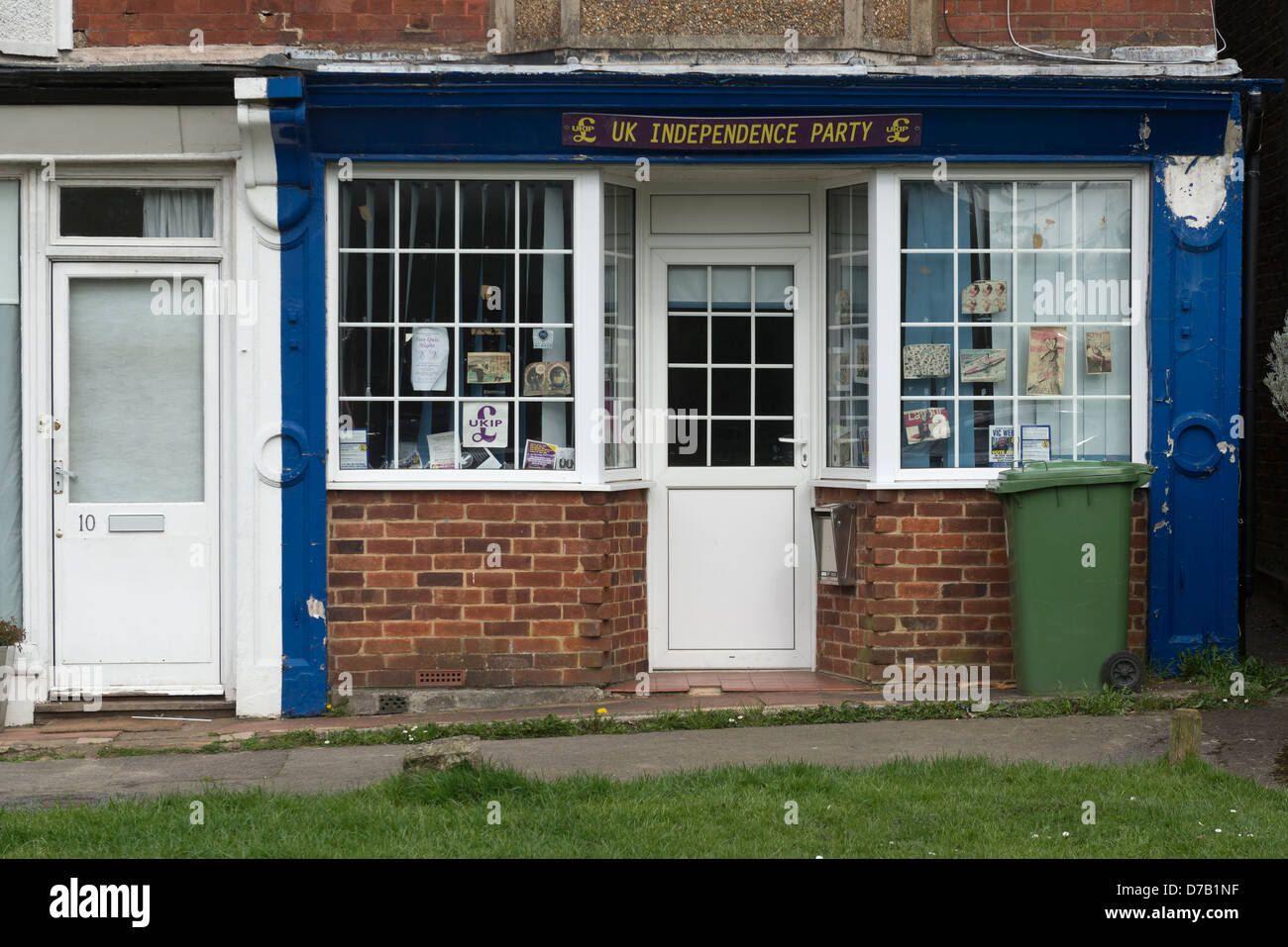 UKIP Independence Party office. Lower Green Road. Rusthall. Tunbridge Wells. Kent UK. Circa 2013 Stock Photo